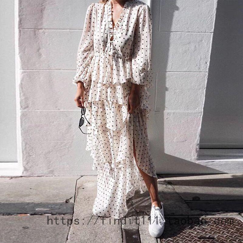 

Women s Fashion Lace-up Slim-Waist Shiny Cake Dress Custom small Long sleeves gold thread S