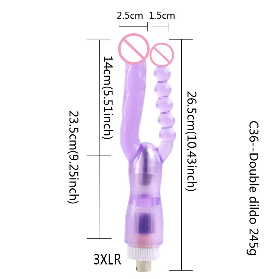 DTSUDU Sex Machine Accessory For Sex Machine, With 3XLR Connector, Toy Suction Cup, Adjustable Length Angle Accessory