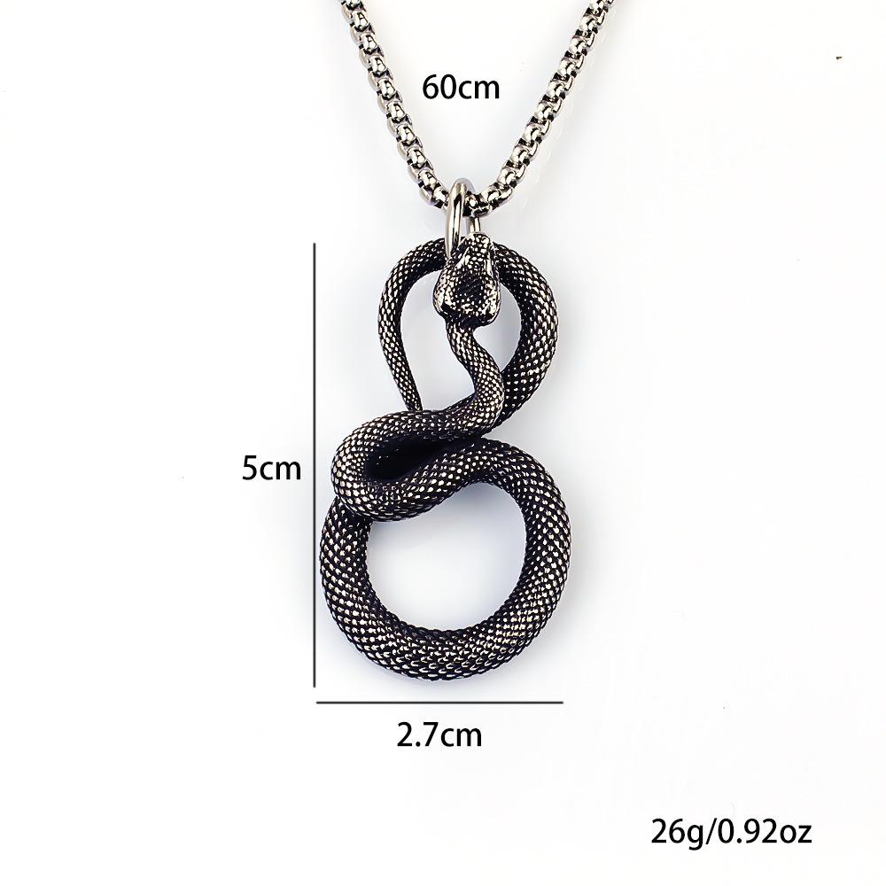 Necklace Fashion Trend Street Cold Style Snake Shape Punk Pendant
