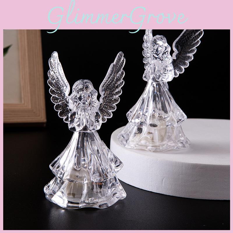 Waterproof Acrylic Angel Night Lamp With Colorchanging Light For Girl And Boy Bedroom Decor