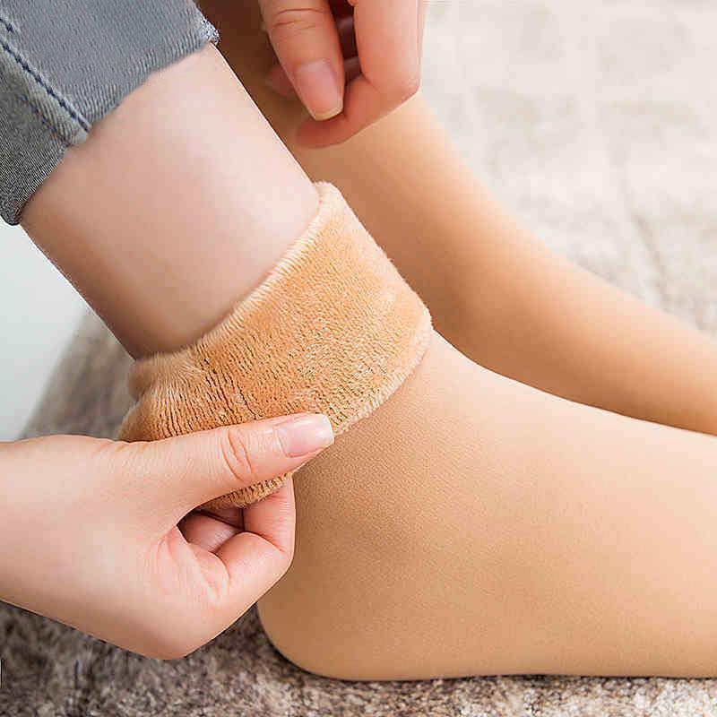 

Унисекс Толстые Снежные Носки с Велюровой Отделкой: Уютные, до середины икры, в вертикальную полоску, холодостойкие для домашнего использования осенью и зимой One Size Without Bag