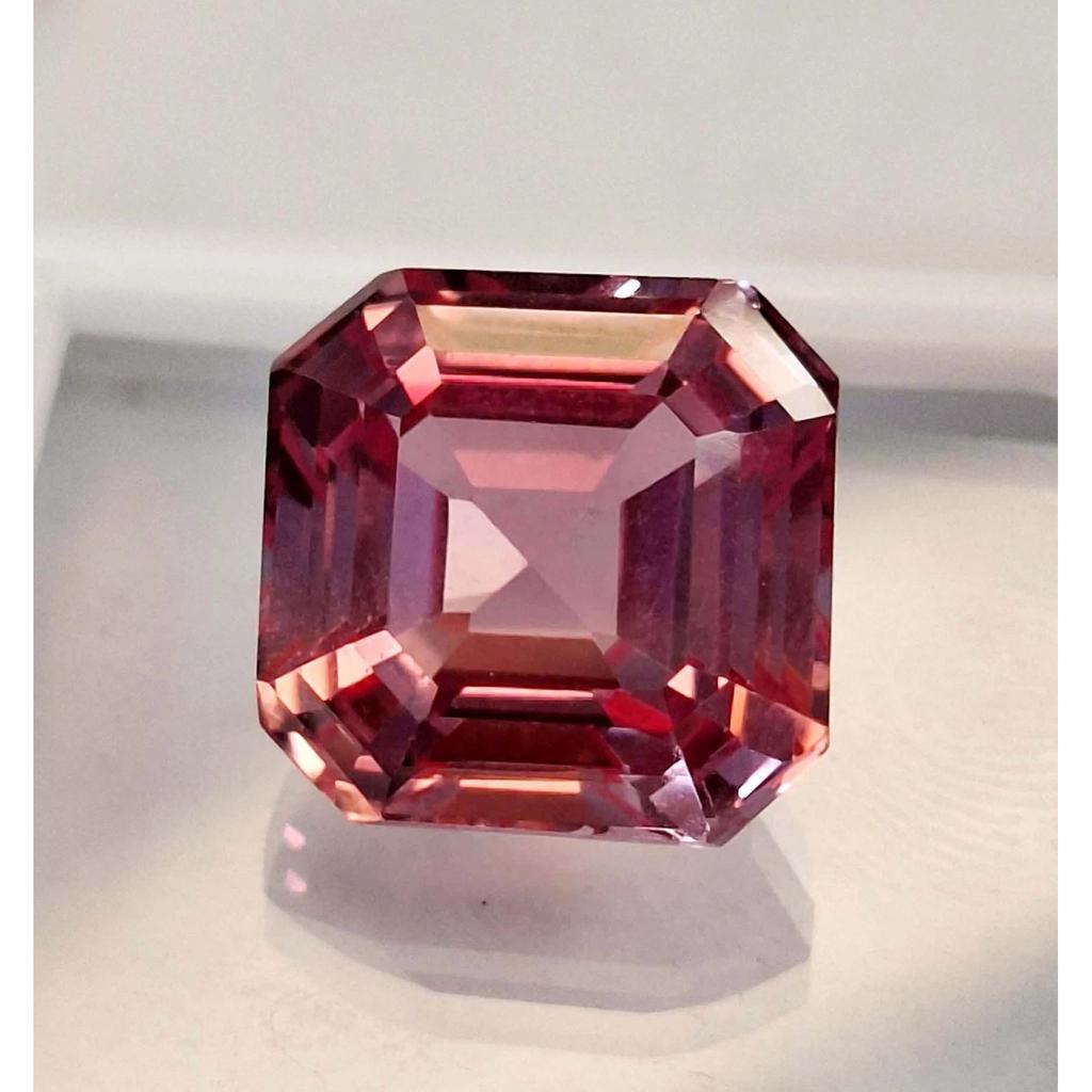 Padparadscha Sapphire Natural 10-12 Ct Asscher Cut Beautiful Loose Gemstone