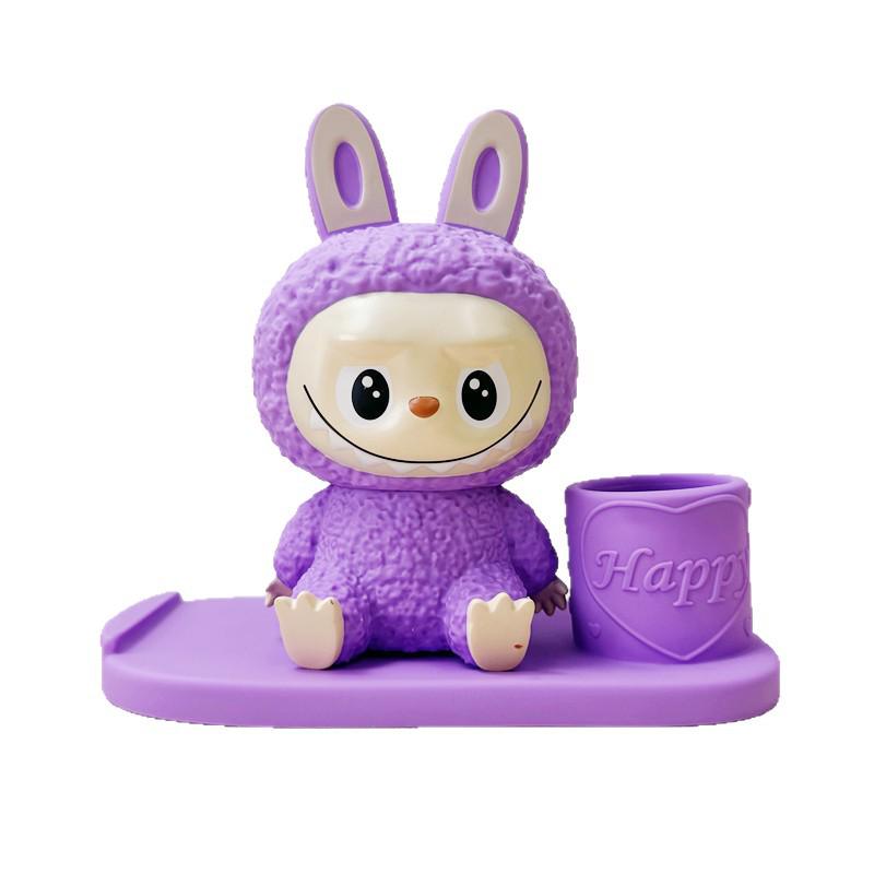 Cartoon Labubu 3D Vinyl Piggy Bank, Pen Holder & Phone Stand