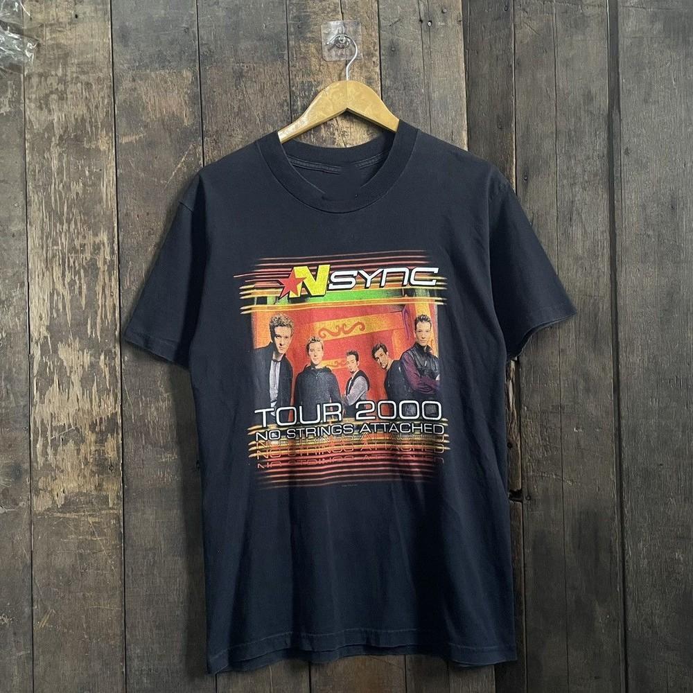 Vintage 2000 Nsync Band On Tour Gift For Fans Black S to 5XL Shirt PN331 Unisex T-Shirt XXL