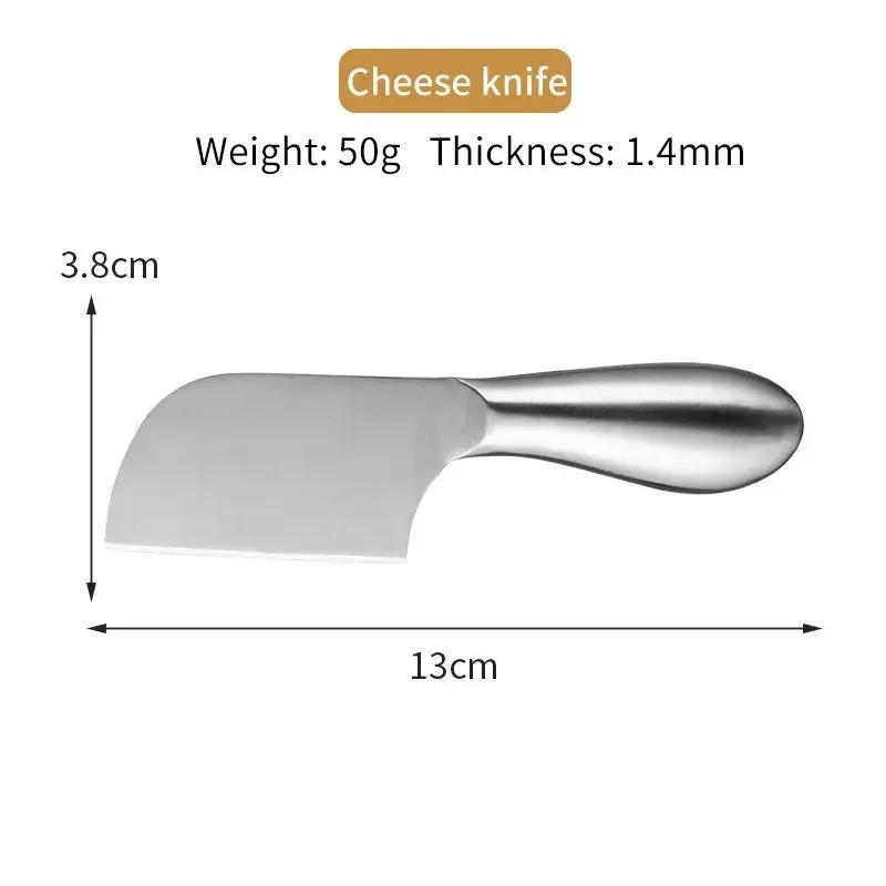 

Набор столовых приборов для сыра, нож из нержавеющей стали для резки сыра, пиццы, джема, фруктов, вилка, нож для масла, мини-нож для торта и хлеба