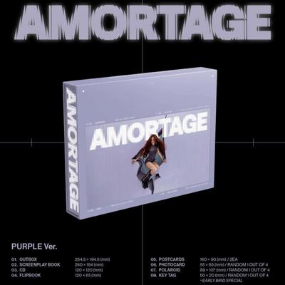 JISOO (JISOO) - JISOO Mini Album [AMORTAGE] EXKLUSIV UTGÅVA [LILA Ver.]