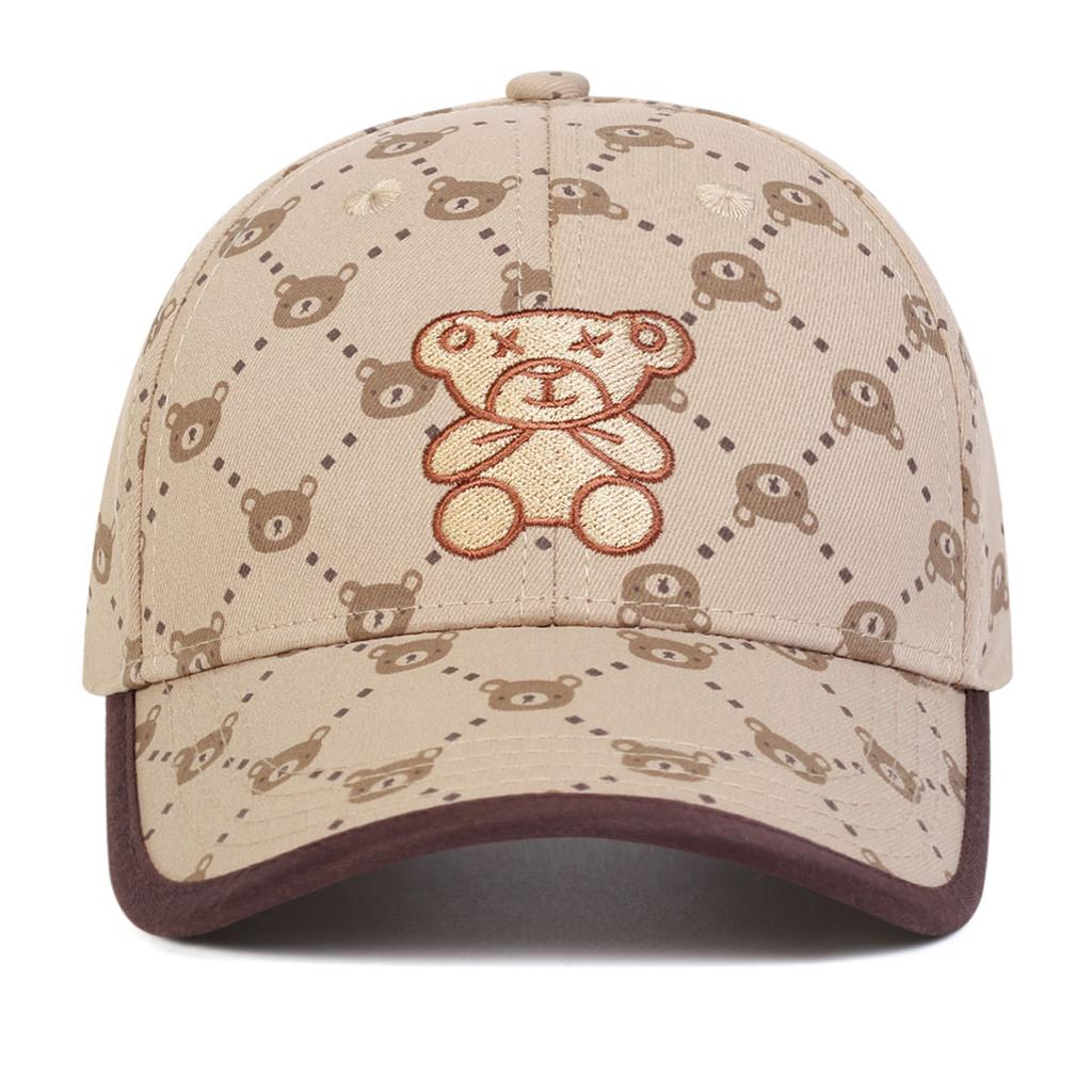Children Little Bear Embroidery Fashion Baseball Hat Boys and Girls Cute Hats Outdoors Hiking Cap UV Protection Caps