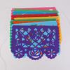 Banner de Papel Picado Mexicano - Decoraciones de Fiesta de Plástico para Cinco de Mayo, Banderines Colgantes del Día de Muertos