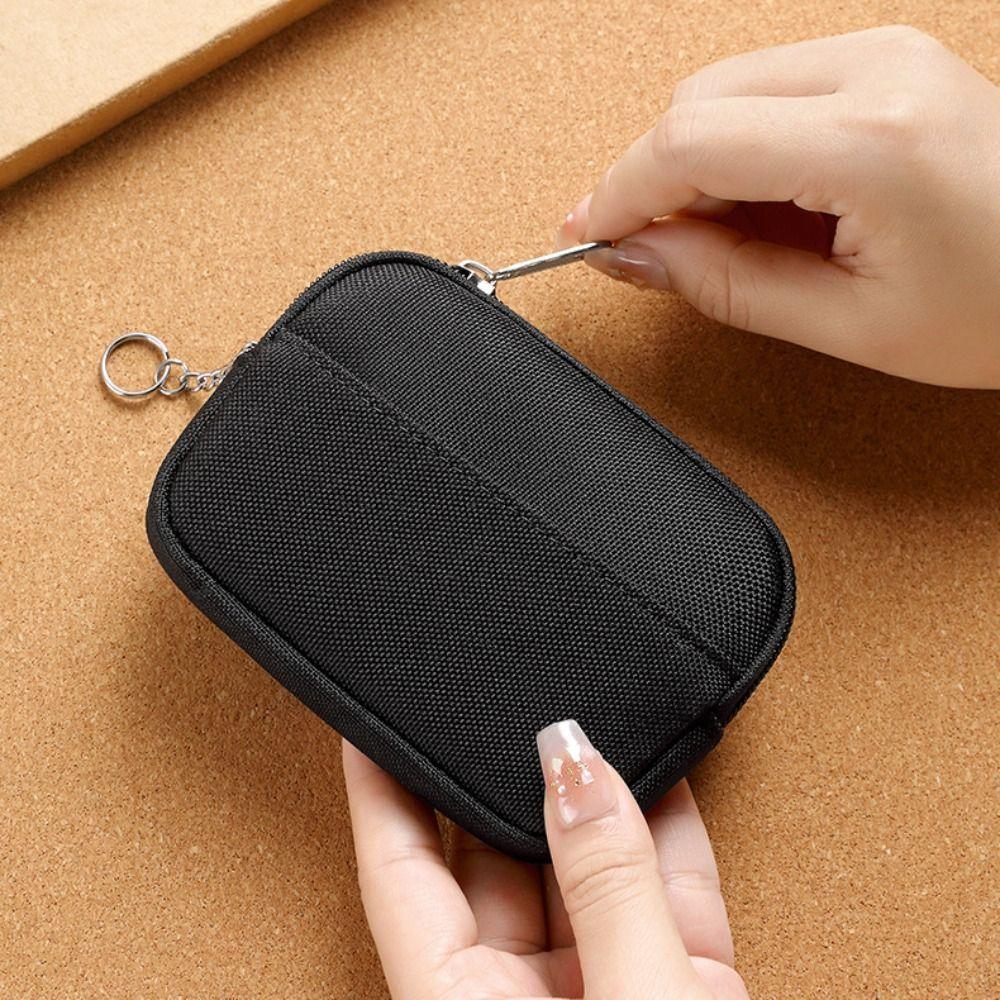 Portable Coin Purse Card Holder Mini Earphone Storage Bag Multifunctional Card Pouch  Women