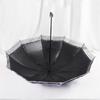 Lace Sand Ten New Edge Bone Double Sun Umbrella Thickened Vinyl Parasol Weather Rain Folding Umbrella Women