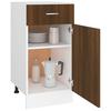 Vidaxl Base Cabinet With Drawer, Brown Oak, 40X46X81.5 Cm