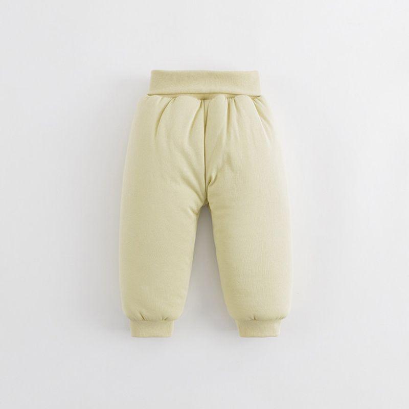 [School Uniform Magic] Mark Jenny Boys and Girls Dupont Cotton High-Waisted Warm Cotton Pants Baby Winter Pants 551831 Yao Huang 90