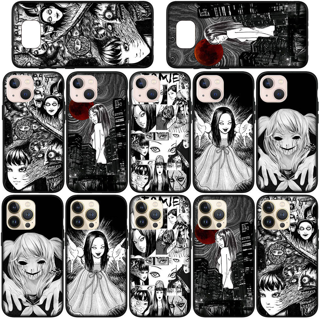 for iPhone 17 16 15 Xiaomi Poco F7 F8 X7 X6 C85 C75 C71 M8 Redmi Note 14 13 12 Pro Max 14C 13C 15C A3 A4 Phone Case Anime Tomie Junji Ito Horror Cover