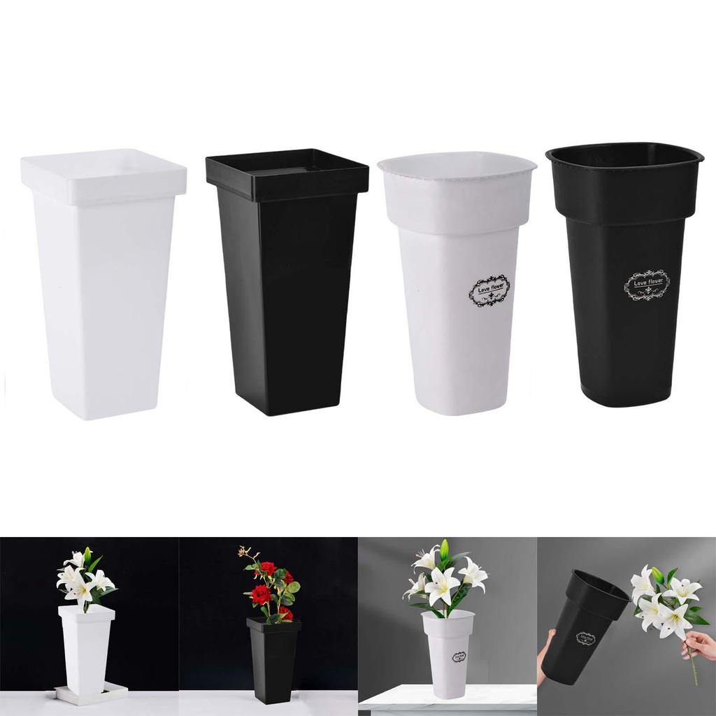 Floral Bucket Decor Flowerpot Table Centerpiece Storage Basket Floor Flower Vase