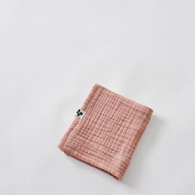 Guest Towel 30 X 50 Cm Plain Cotton Gauze Gaïa - Gaïa Rose Pêche