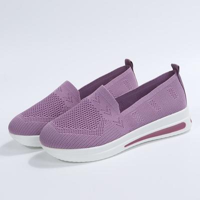 Sneakers Slip-on Flat Shoes Women Casual Loafers Walking Shoes Outdoor Mesh Sports Shoes Soft Women's Vulcanized Shoes Mujer