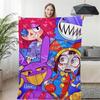 Der Erstaunliche Digitale Zirkus Anime Fleece-Decke Ultra-Weich Multifunktionale Überwurfdecke für Sofa Reise Bettbezug Heimdekoration
