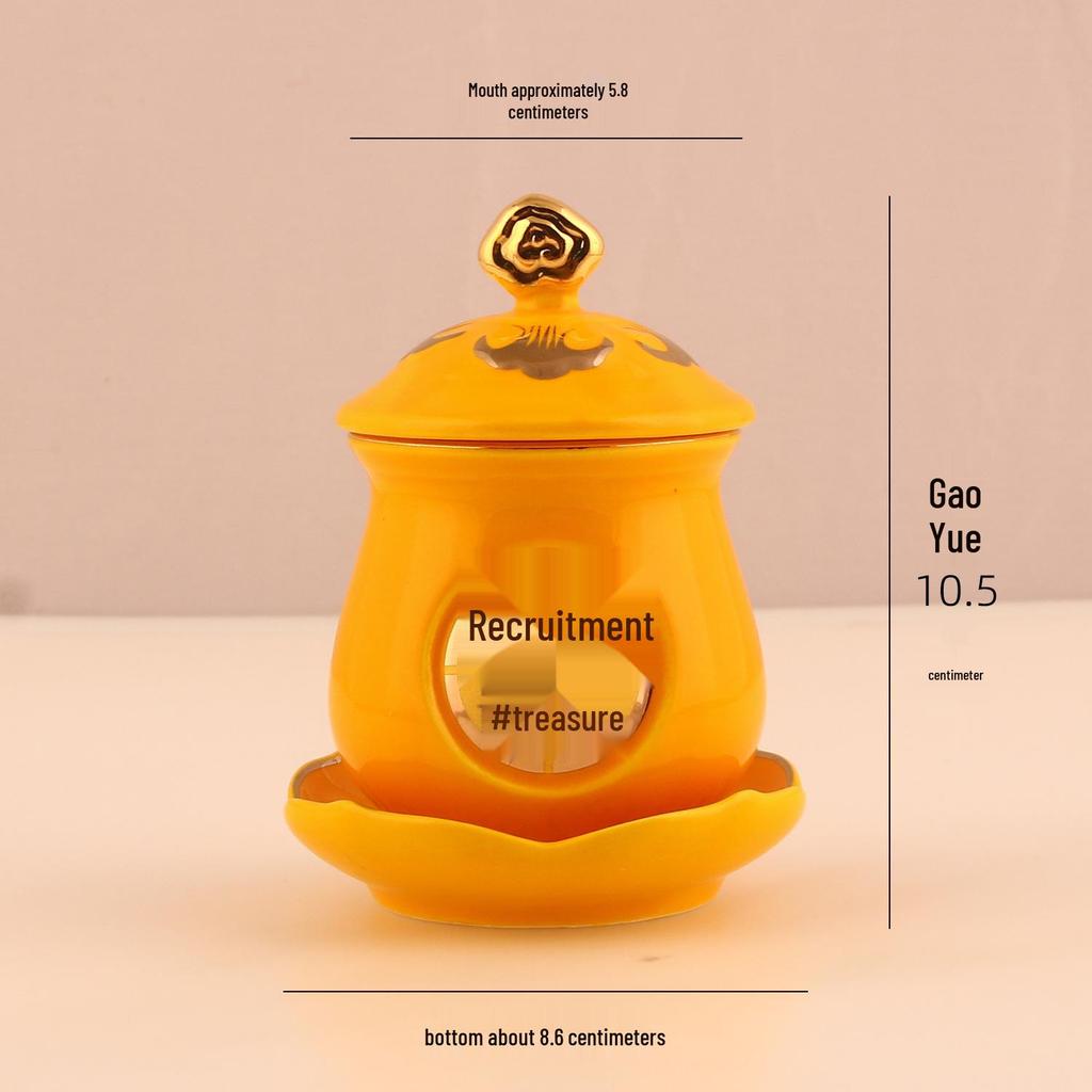 Keramische Opferbecher für Buddha, Guanyin und den Gott des Reichtums - Klein, Perfekt für Weihwasser und zum Anziehen von Reichtum.