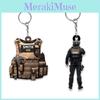 Police Gift Keychain Acrylic Backpack Decoration Creative Pendant Key Ring Accessory