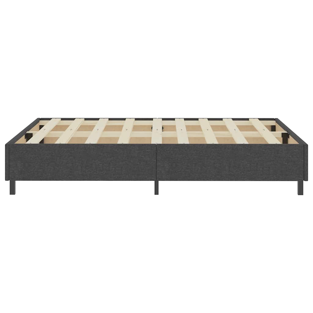 Box Spring Bed Frame Gray Fabric 160x200 cm
