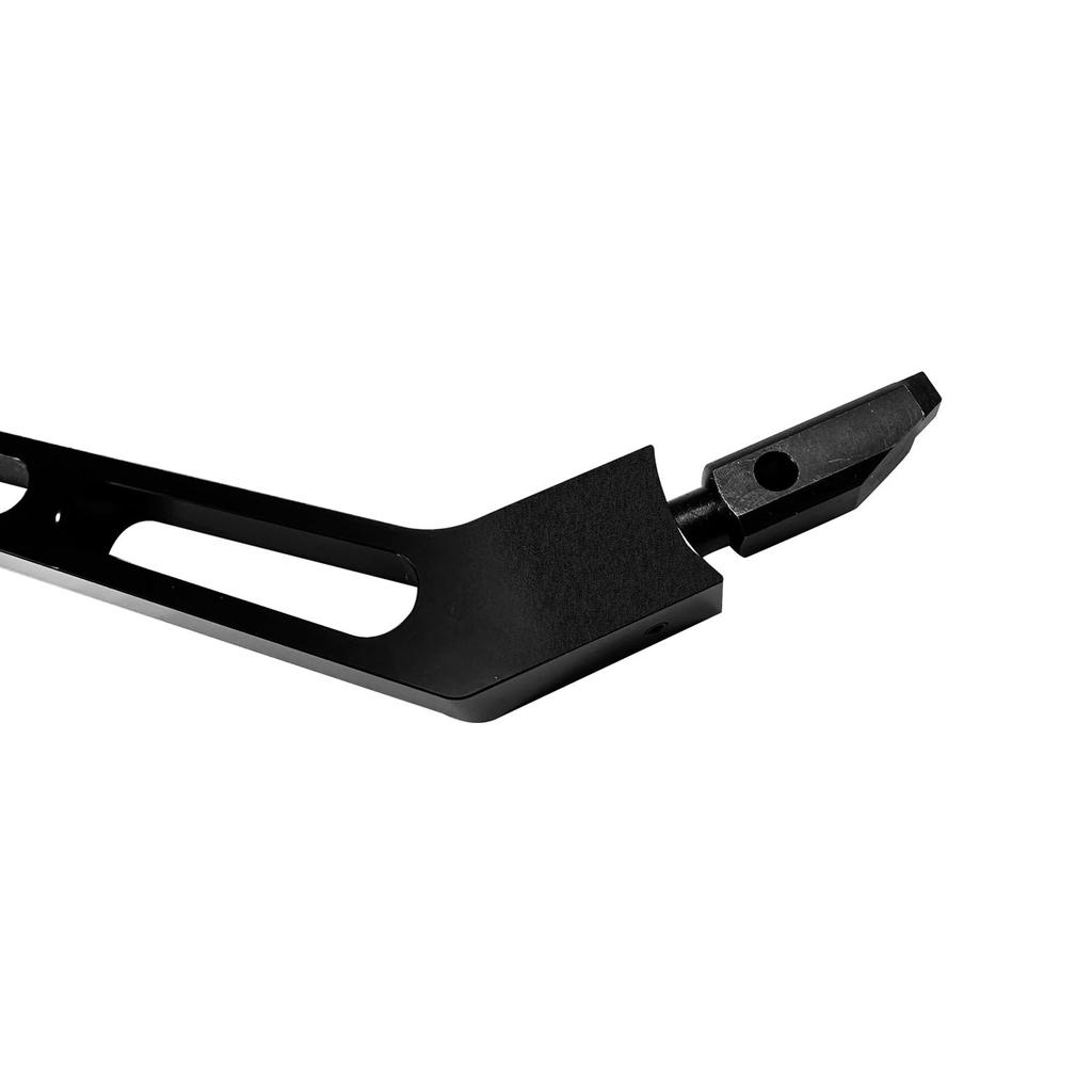 Billet Aluminum Column Shifter Turn Signal Lever Tilt Lever Flasher Knob Kit Compatible with 1967-1994 Chevy GMC Pontiac Olds Buick, Black Shifter