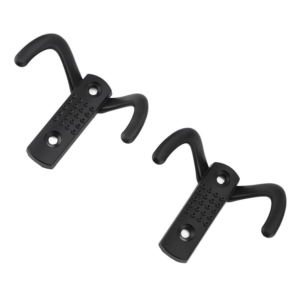 6 Pcs Double Prong Hook Wall Mounted Zinc Alloy Heavy Duty Dual Prong Hook for Coat Robe Scarf