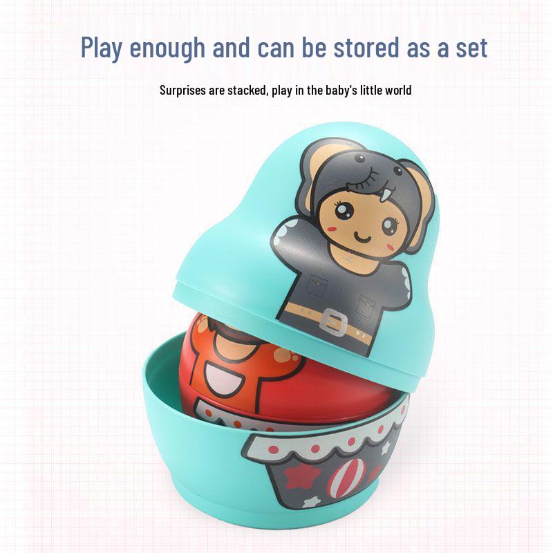 Rainbow Stacking Nesting Dolls for Toddlers | Educational Baby Toy Rings | Gift for Ages 1-2