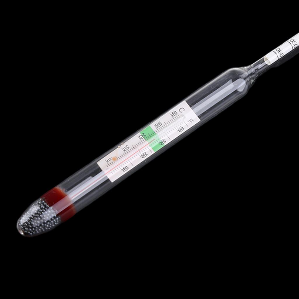 Dahili Termometreli Cam Akvaryum Hidrometresi Deniz Yüzen Tuzlu Su Tuzluluk Test Cihazı Aralığı 1.000-1.060 7.87in