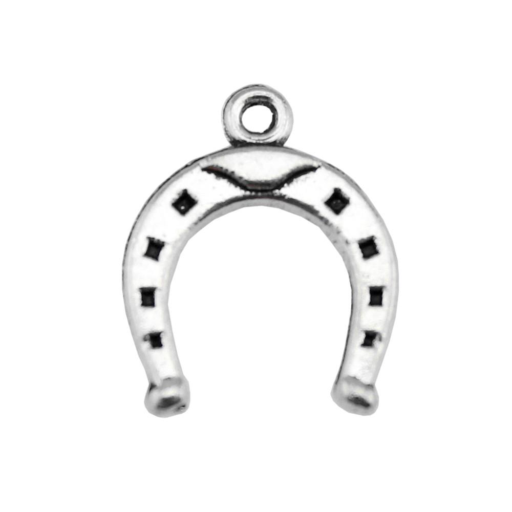 Vintage Horseshoe Charms Alloy Metal Pendants For DIY Jewelry Lucky Themed Accessories