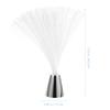 Colorful LED Color Changing Fiber Optic Lamp Battery Operated ABS Silver Base Indoor Outdoor Party Christmas