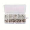 320 Pcs 304 Stainless Steel Hex Button Socket Head Cap Screw Hexagon Thread Machine Metric Nut Bolt Assortment Kit Set M2~M55
