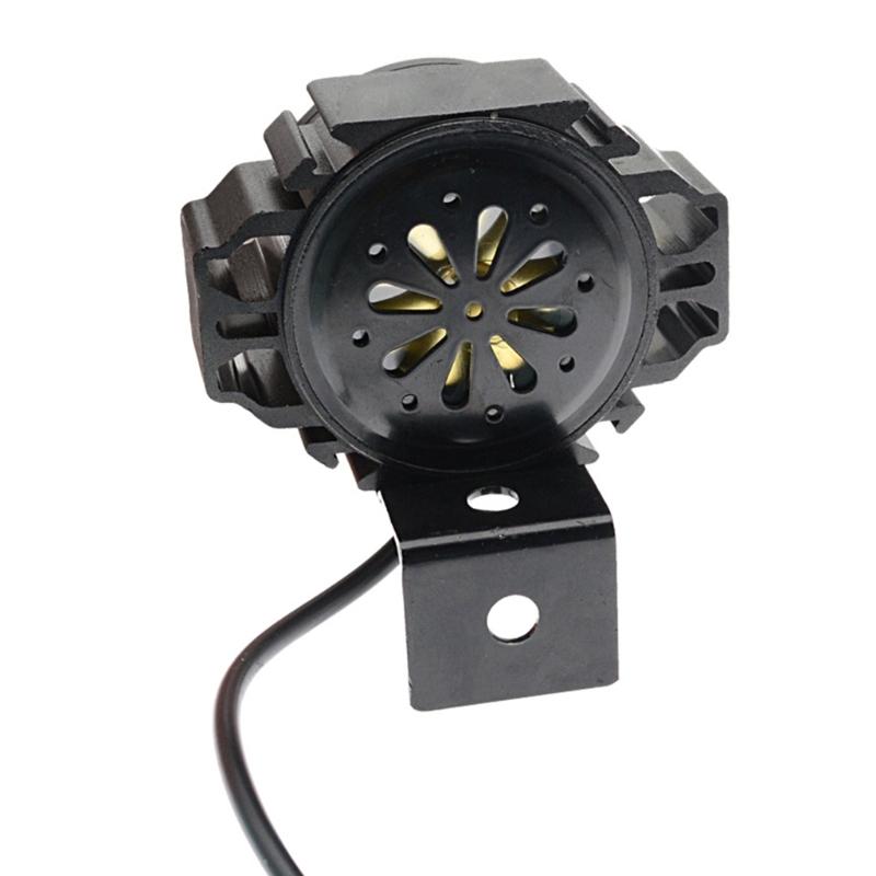 2 In 1 Electric Scooter Front Light Lamp with Horn 36V-48V Electric Bike Headlight Aluminum Shell Waterproof Head Lamp