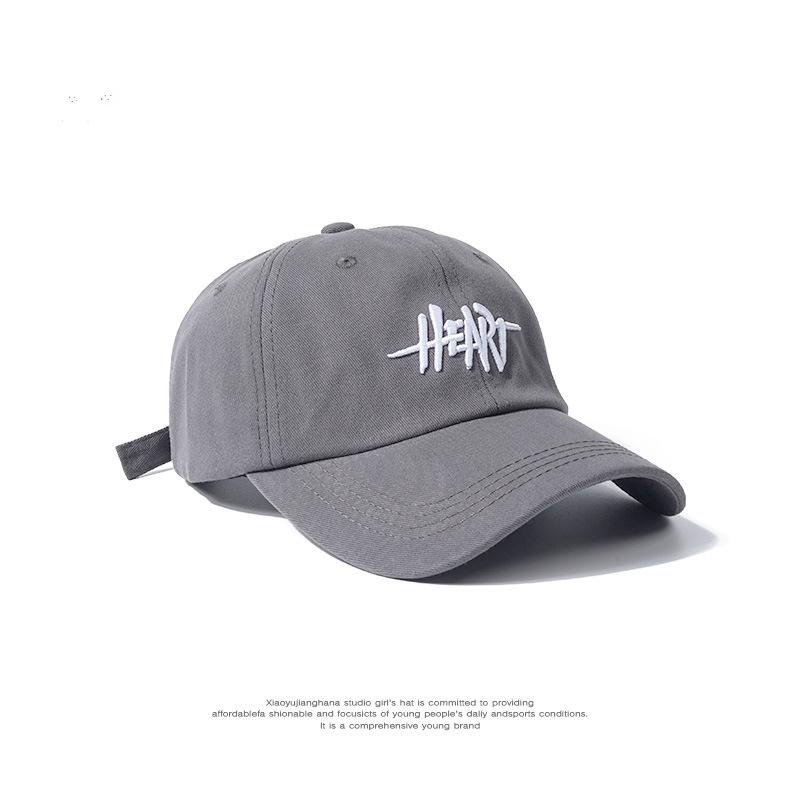 Korean New Green Retro Three dimensional Letter Embroidered Baseball Cap for Women American Casual Soft Top Trendy Brand Baseball Cap for Men