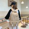 Koreanische Version von Fresh Rucksack Modischer Einfacher Schulrucksack für Junior- und Oberstufenschüler Rucksack für Männer und Frauen