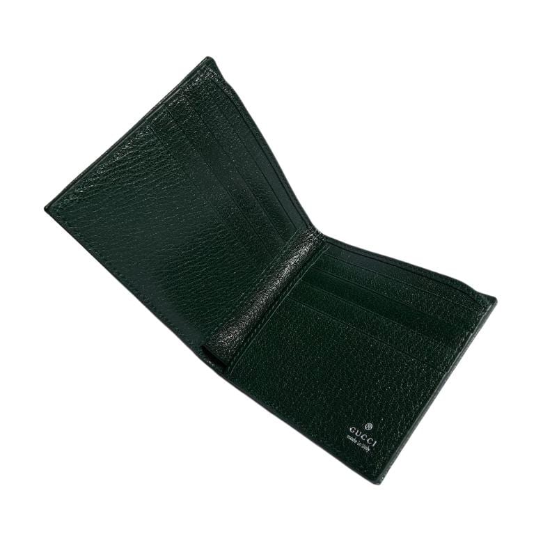 Gucci Coated Canvas Wallet Men's Dark Green 876390-FAF8A-3020