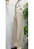 2025 Fall/Winter Women's Elegant Waist-Cinching Wool Blend Coat with Padded Shoulders