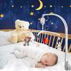 Baby Crib Claw Mobile Bed Bell Holder with Music Box Adjustable Holder Cot Mobile Arm DIY Toy
