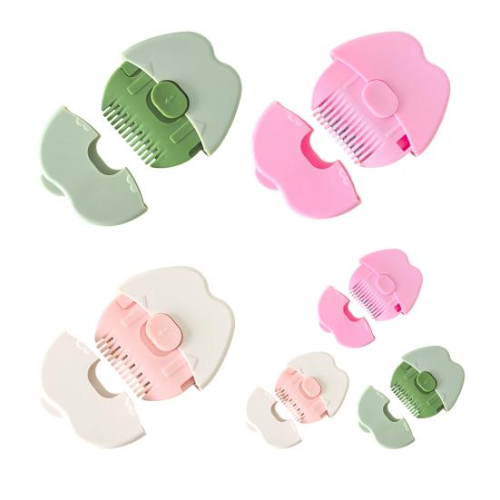 1/3Pcs Toddlers Hair Split End Trimmer Fruit Shape Boys Girls Mini Dual-sided Comb Rounded Edges Portable Gentle Hair Cutting Styling Tools