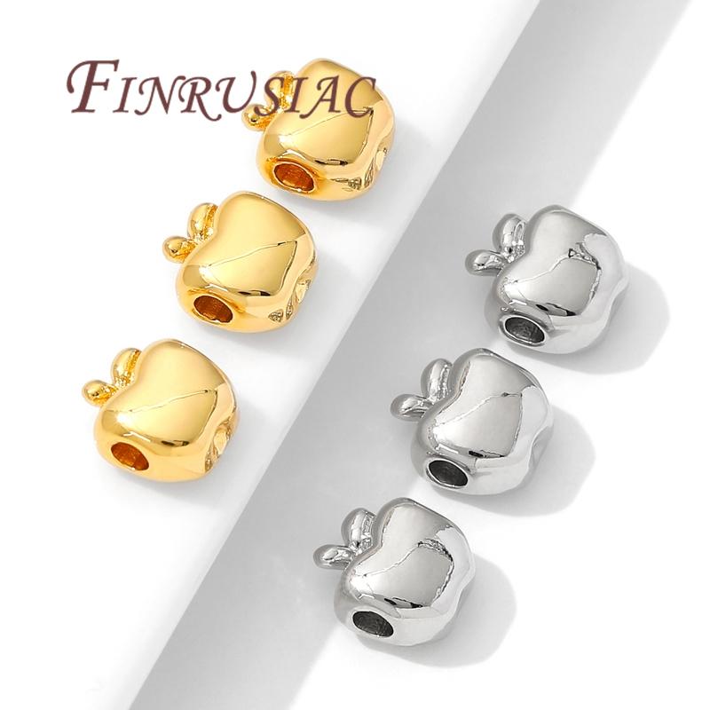 11mm*9mm Apple beads Spacer Beads 18K Gold Plated Bracelets Beads Jewelry Accessories,Beads Separators