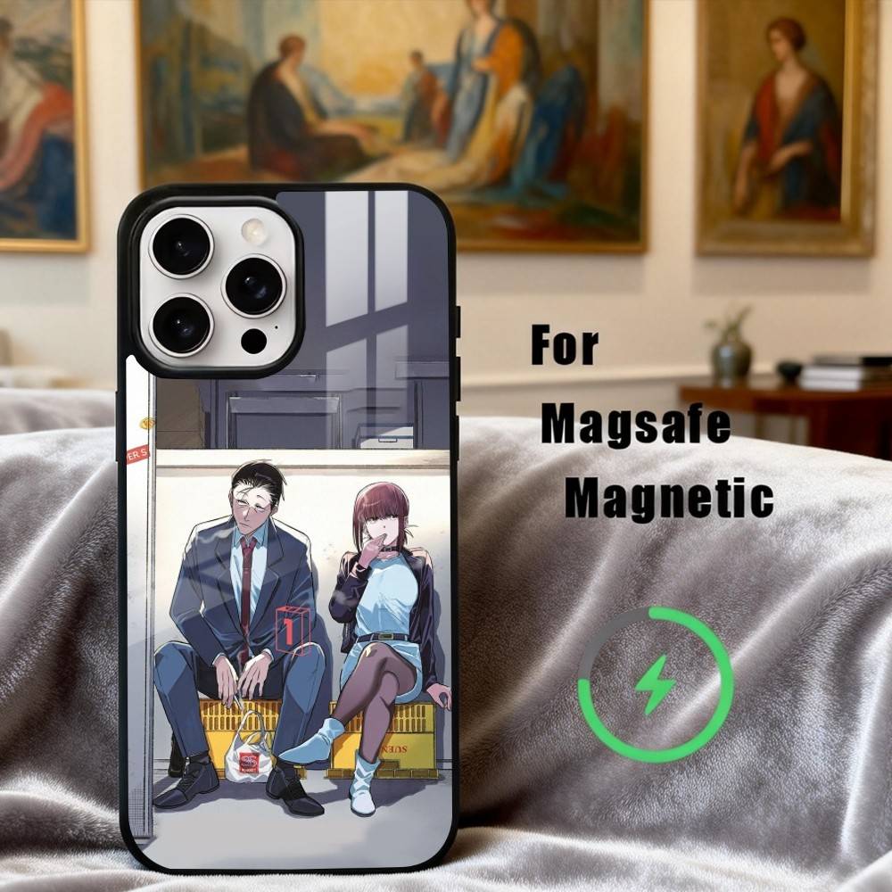 

S-Smoking B-Behind the Supermarket Phone Case For iPhone17,16,15,14,13,12,11 Plus,Pro Max Magnetic For Magsafe Wireless Charging iPhone12PRO