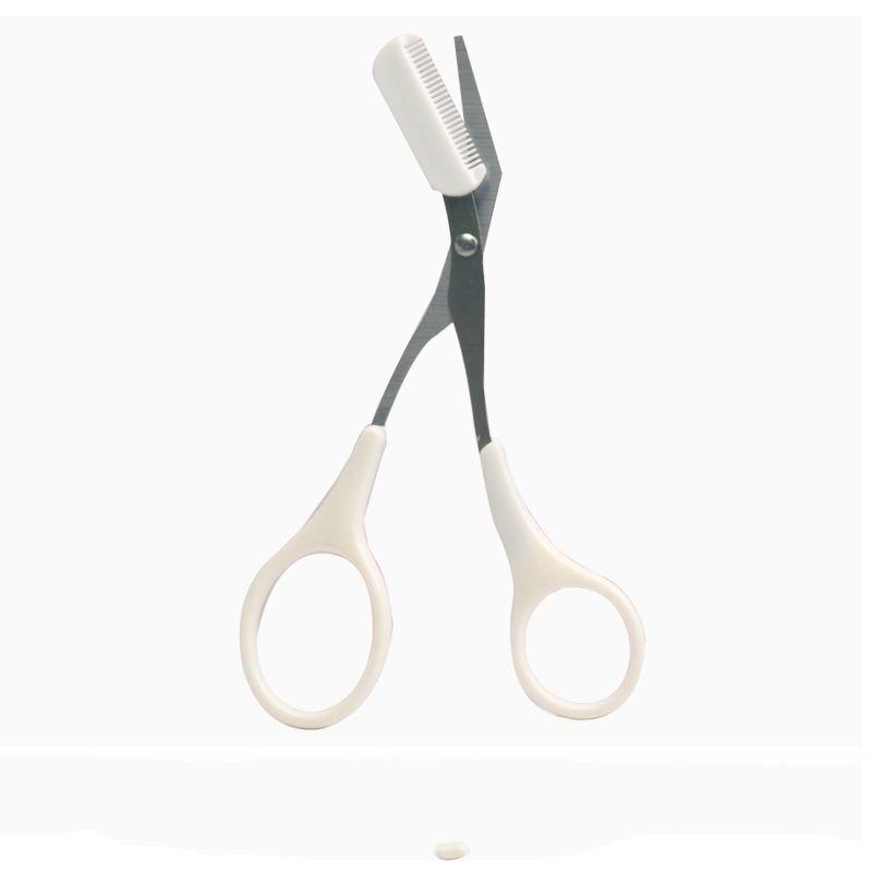 

1/3 шт. Триммер для бровей Инструменты для макияжа Ножницы для бровей из нержавеющей стали с расческой Удаление волос Формирование бровей Инструменты для макияжа