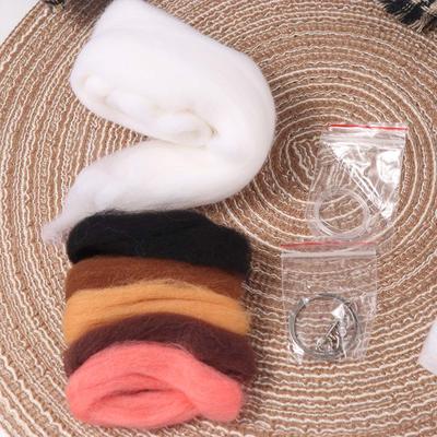 Handgemaakte Vilten Kat Materiaalzak Beginner Vriendelijk Handgemaakte DIY Materiaalzak DIY Knutsel