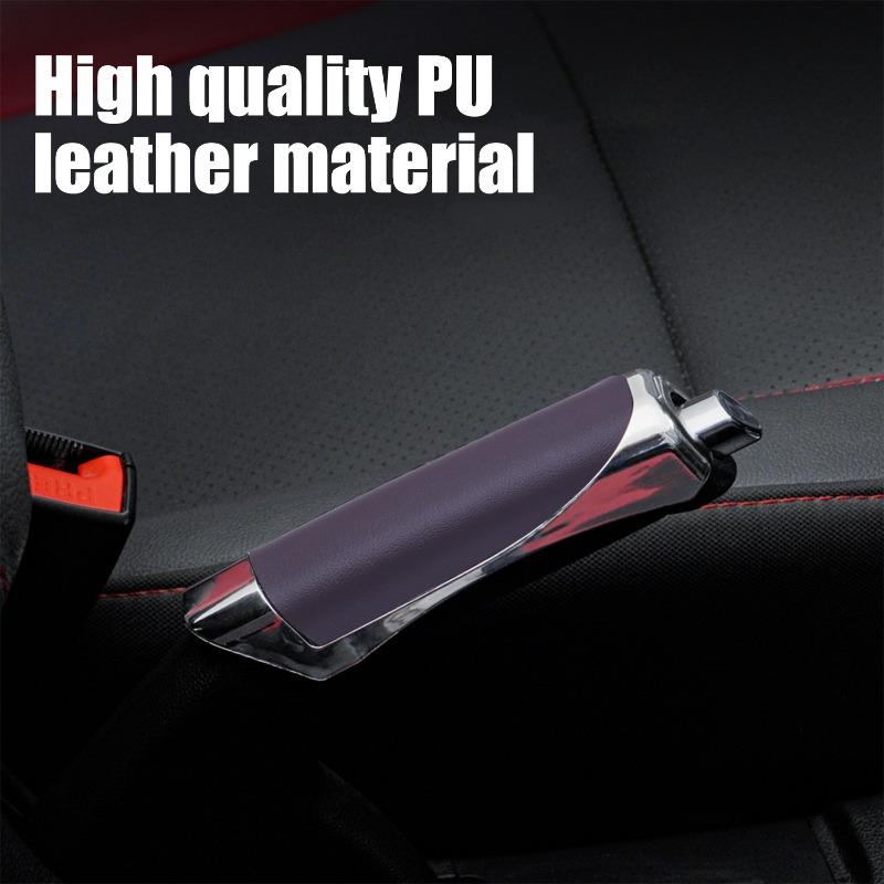 Universal Leather PU Car Decoration Anti-slip Handbrake Covers Auto Gear Shift Collars for Honda Toyota VW Hyundai Accessories