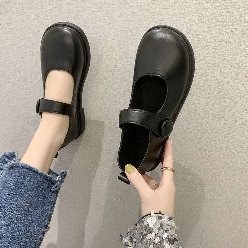 Mary Jane Japanese Jk Small Leather Shoes Schoolgirl Flight Versatile Retro British Style 2020 New Spring Summer Thin