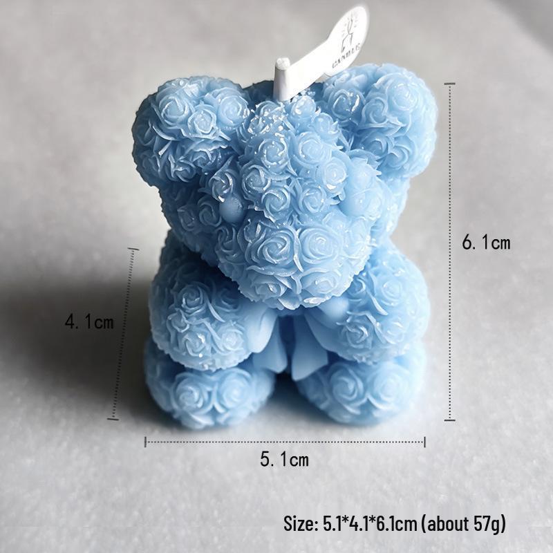 Rose Bear Aromatherapy Candle - Creative Ornament & Valentine's Souvenir