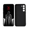 Berserk-k For Samsung Galaxy S23 S24 S25 Ultra S22 Plus S21 Black Soft Case Waterproof Soft Case