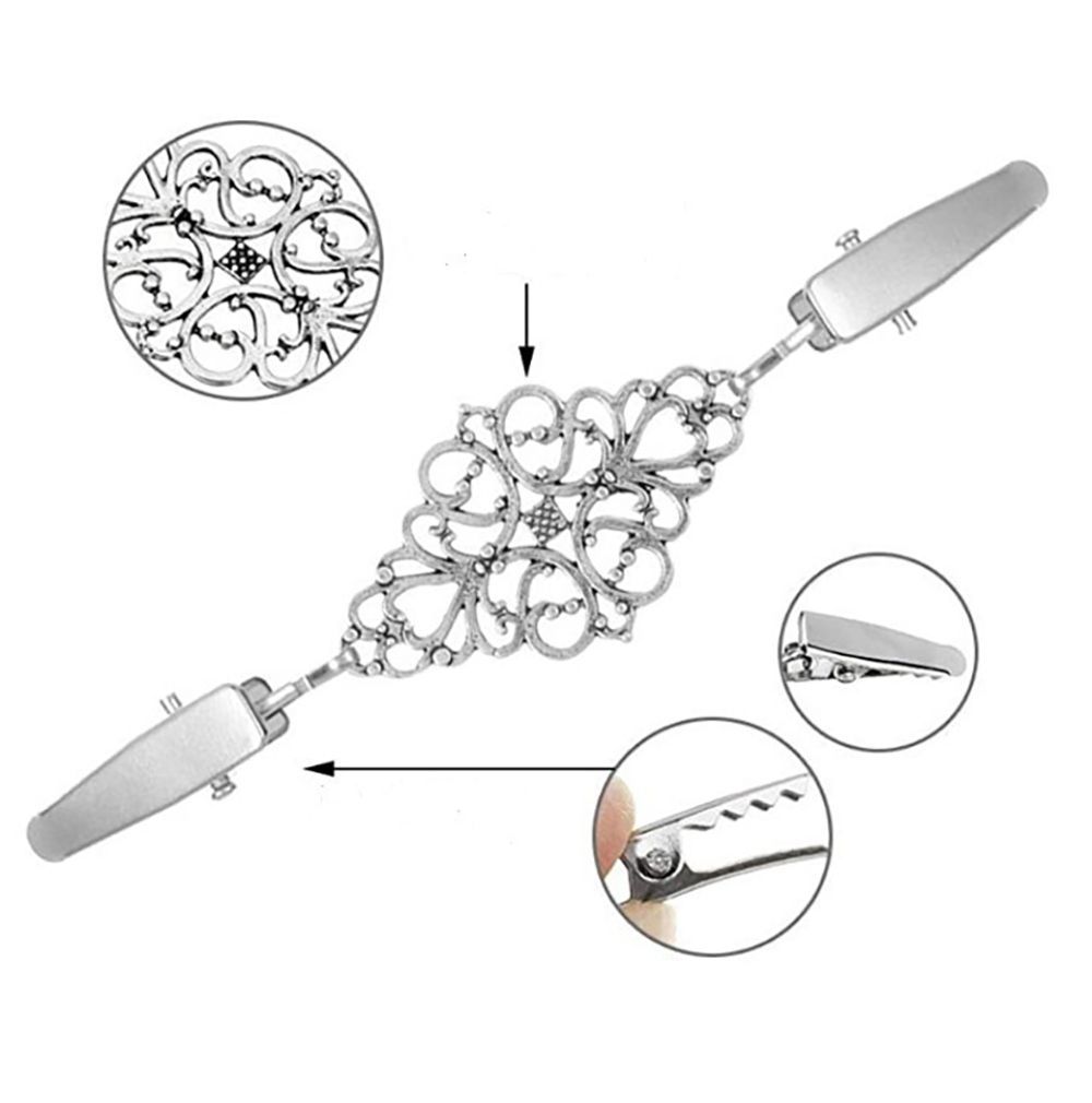 1 pcs Retro Sewing Supplies Alloy Material Fashion Cardigan Clamps Clothing Clip Fasteners for Clothes Clamps for Fabric