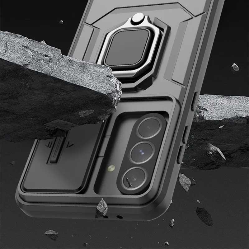 Shockproof Magnetic Ring Holder Armor Case For Samsung Galaxy A56 A36 A26 A35 A25 A15 A54 A34 Slide Lens Camera Protection Cover