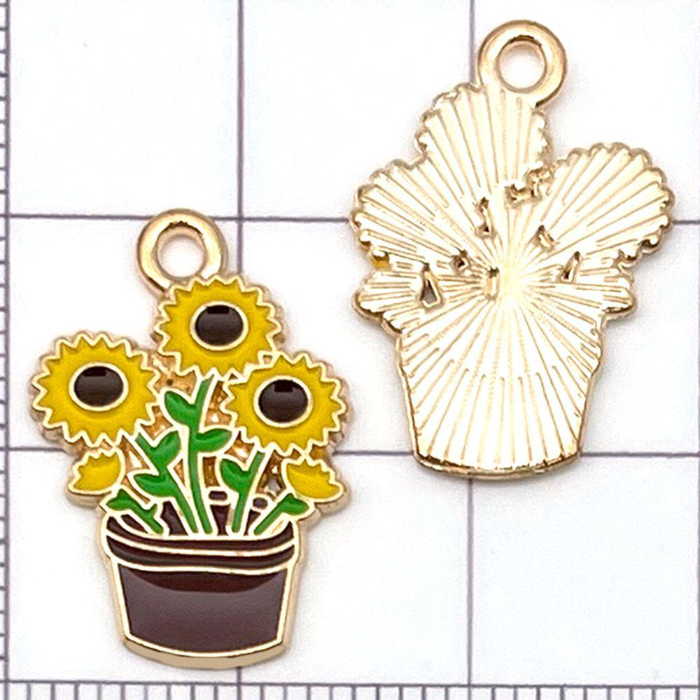 Set of 20 Yellow Enamel Bee and Beehive Pendants for DIY Bracelets and Necklaces