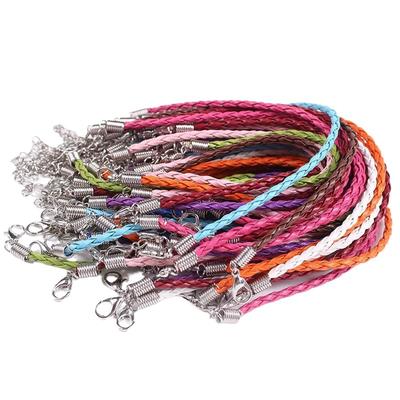 10pcs Cordon en Cuir Réglable pour Bracelets Sélection Polyvalente de Couleurs Mixtes pour Toutes les Saisons Fabrication de Bijoux
